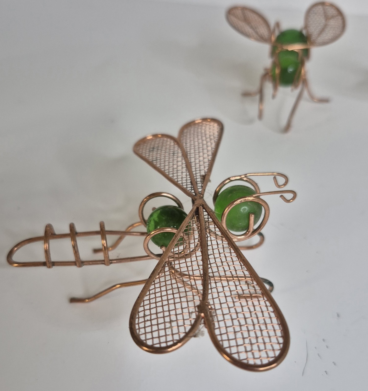 Vintage Wire Metal Art Home Decor Object Art and Collectibles 5 Count