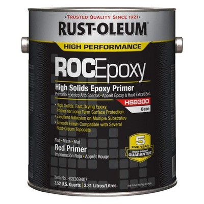RUST-OLEUM 809KF0 PK 2 Epoxy Primer,RO-56,Red,1-2hr Dry Time 809KF0