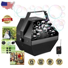 Professional Metal Bubble Machine: 750ML Remote Control, High Output, 60 Min,...