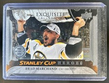 2025-26 Black Diamond Brad Marchand Exquisite Stanley Cup Heroes #/299