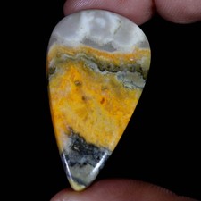 55.00 Cts Natural Bumblebee Jasper Pear Shape Cabochon Loose Gemstone