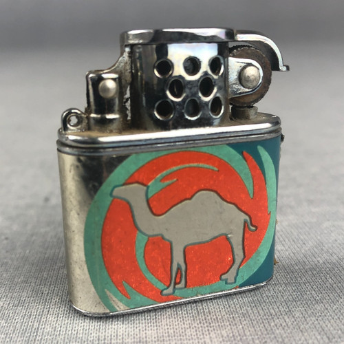 Camel Lighter mini retro Joe Camel 1997 Flip top cap Advertising Promotion 1990s