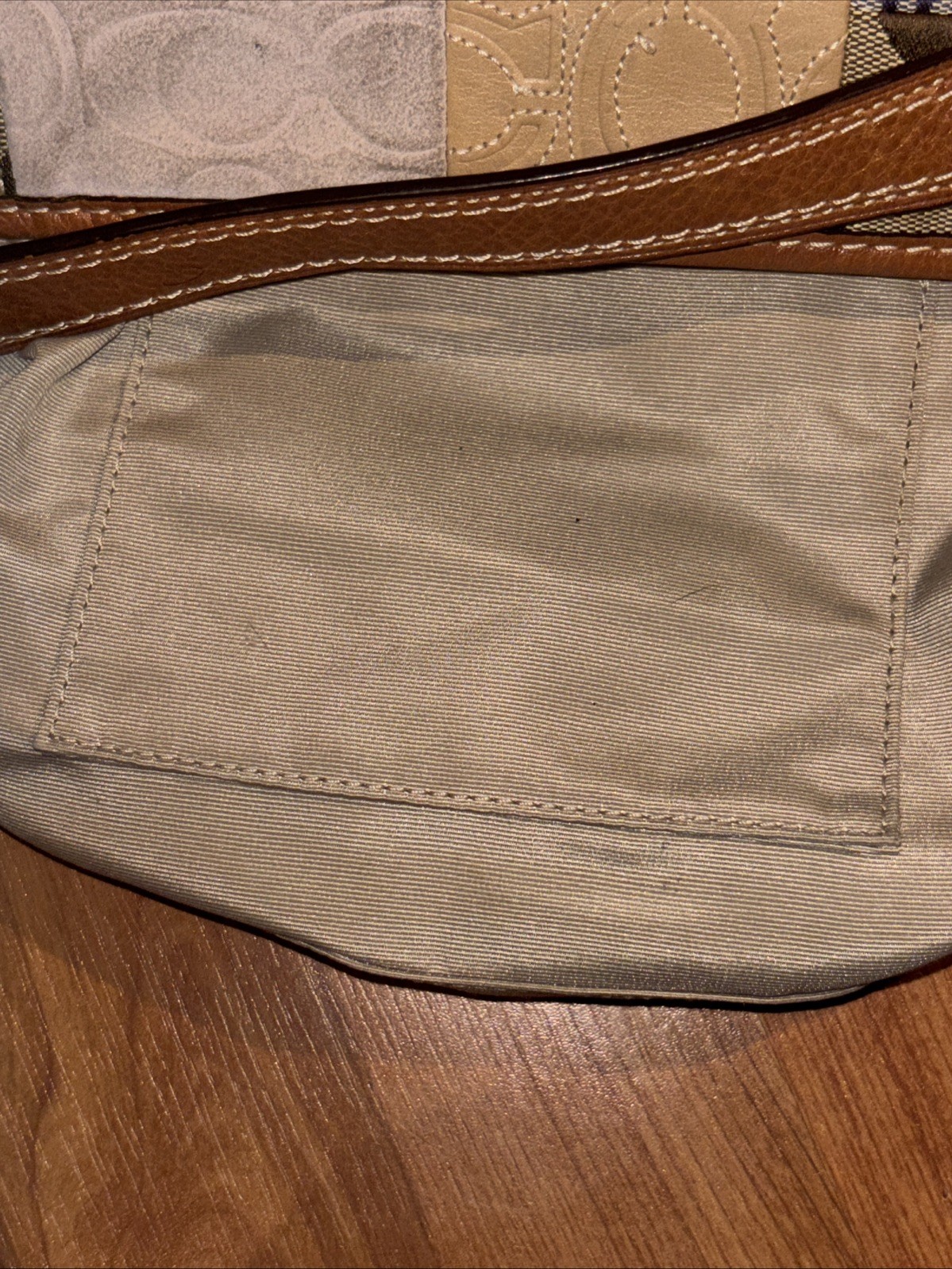 COACH patchwork vanity accessory pouch 11708 Used… - image 14