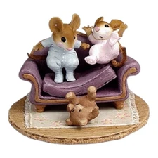 Wee Forest Folk Retired Purple Tumbling Tots