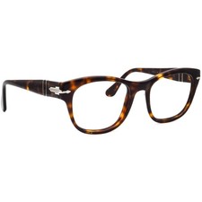 Persol Eyeglasses 3270-V 24 Polished Dark Havana Square Frame Italy 52 19 150