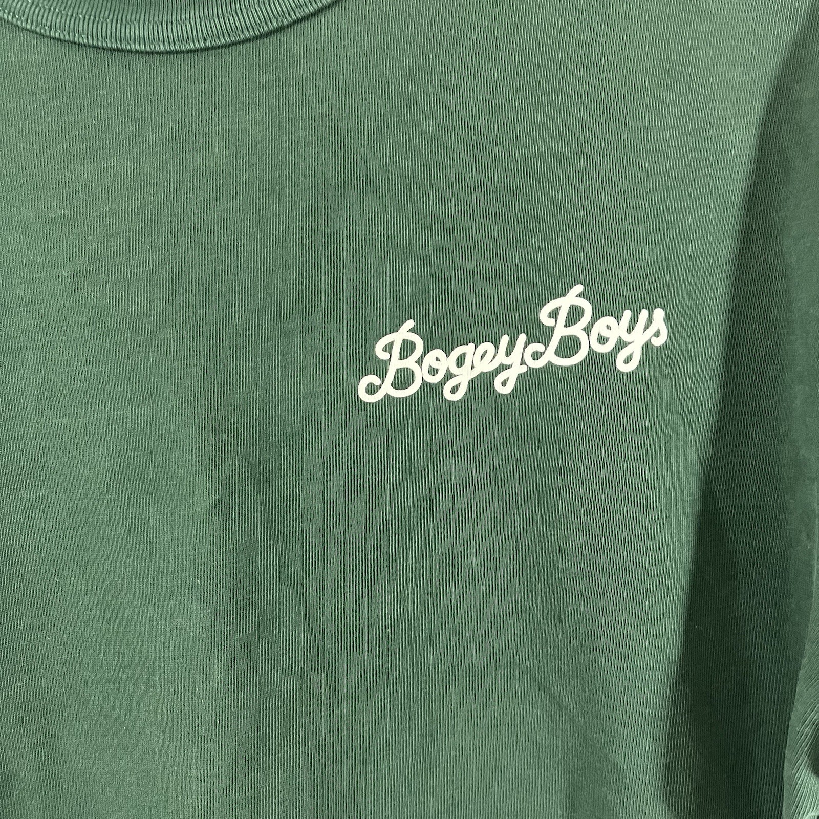 Bogey Boys Seattle WA Essentials Cotton Logo T-Shirt Size Large Green thumbnail 3