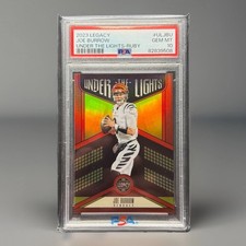 2023 Panini Legacy Under the Lights Joe Burrow # /50 Ruby Bengals PSA 10 Bengals
