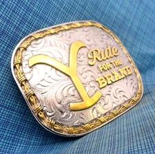 Montana Silversmiths Yellowstone Ride For The Brand Belt Buckle TV Promo .GMP677