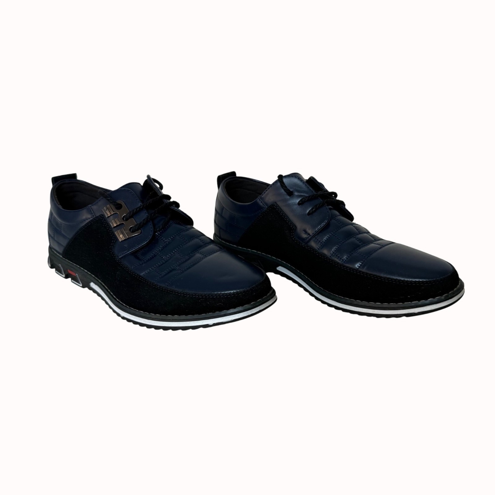 Gatsby Oxford Derby Shoes Size 8.5 Navy Blue Business Casual Shoes Retro Hipster