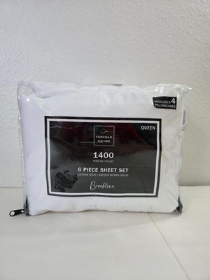 Fairfield Square Collection Brookline 1400 Thread Count 6 Pc. Sheet Set, Queen