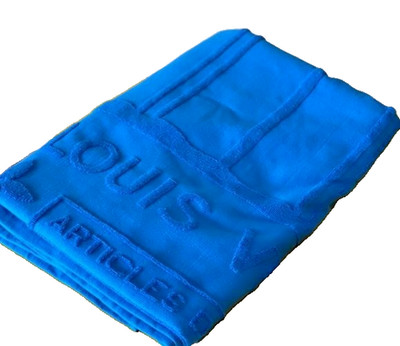LOUIS VUITTON ビーチオル 青と白 Louis Vuitton Cotton Beach Towel Yacht Serviette LV Monogram
