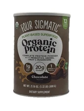 Four Sigmatic Organic Plant-Based Protein Powder Creamy Cacao Protein