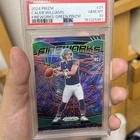 2024 Panini Prizm Fireworks Green Prizm Rookie Caleb Williams #25 PSA 10 Bears