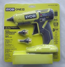 New RYOBI 18V Cordless DUAL TEMPERATURE Glue Gun (Tool-Only) with 10 Glue Sticks