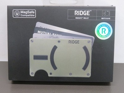 (NEW) RIDGE WALLET- SLIM RFID BLOCKING MAGSAFE MATTE OLIVE