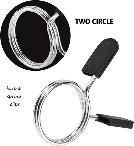 Paquete de 2 abrazaderas olímpicas para barra con clip de resorte de 2 pulgadas - Bild 4 von 4