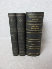 2 Vintage Stereographic Libraries for Stereoscope Viewer. Presented as Books