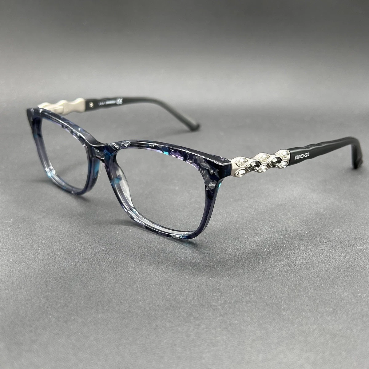 SWAROVSKI Eyeglasses SK5292-092-52 Size 52/17/Cat-eye BRAND NEW W CASE Burberry Black & Ivory Frames — British Precision, Italian  main image 2