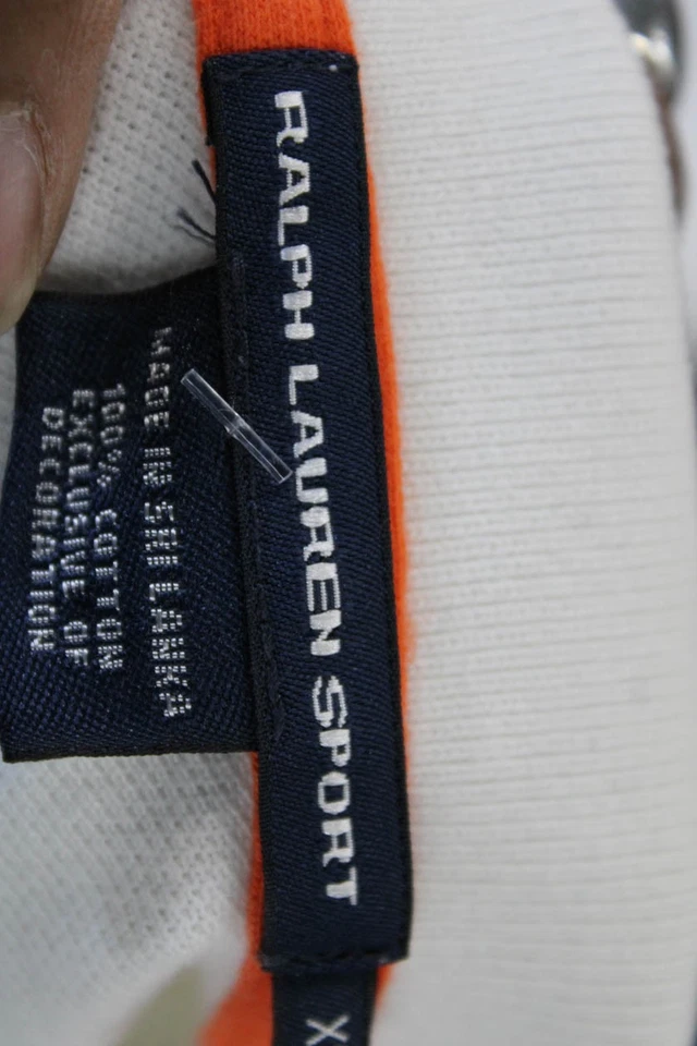 Polo Ralph Lauren Sport Mujer Manga Corta Rayas Blanco Talla XL Foto 4 de 4