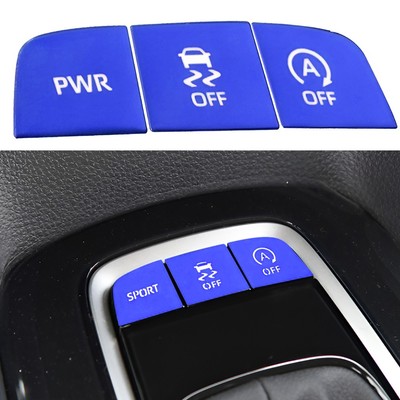 PWR & VSC Off & Auto Start off Taste Aufkleber Kit für Toyota Corolla 2019-23 k1