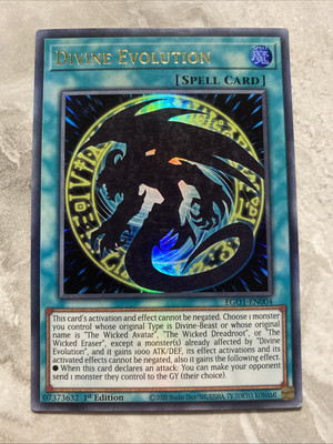 Yugioh - Divine Evolution - EGO1-EN004 - Ultra Rare 1st Edition