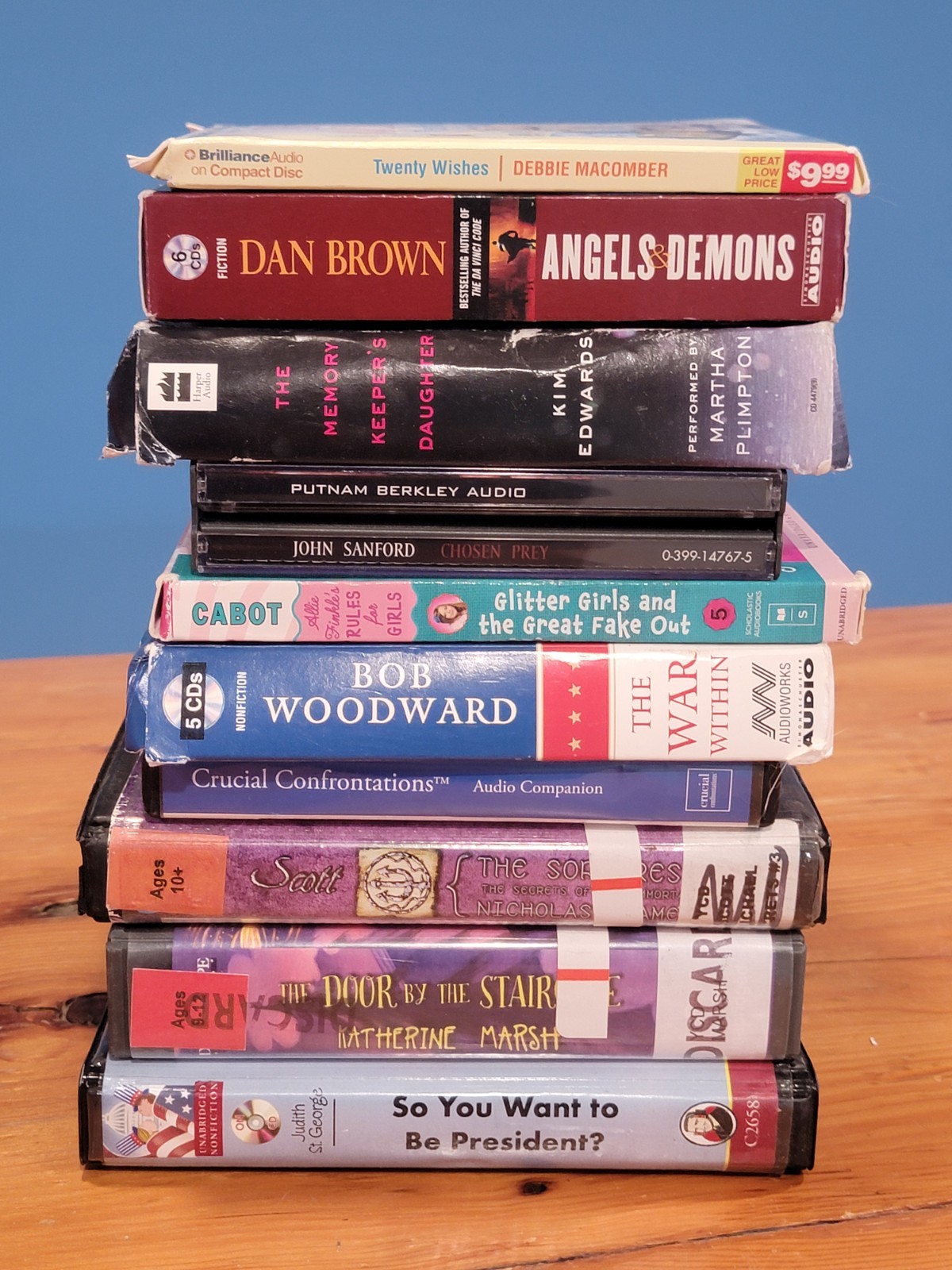 10 Lot of Audiobooks on CD Various Authors - Unabridged & Abridged Versions