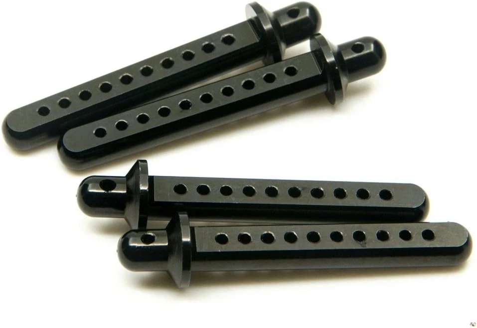 RC Crawler Cars Parts Black Aluminum Body Post Mounts 4PCS for 1:10 SCX10...  - Image 4 of 4