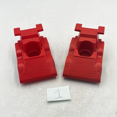 VTG 1983 Set Of 2 Fisher Price Little People Play Family Red Indy Race Car #1