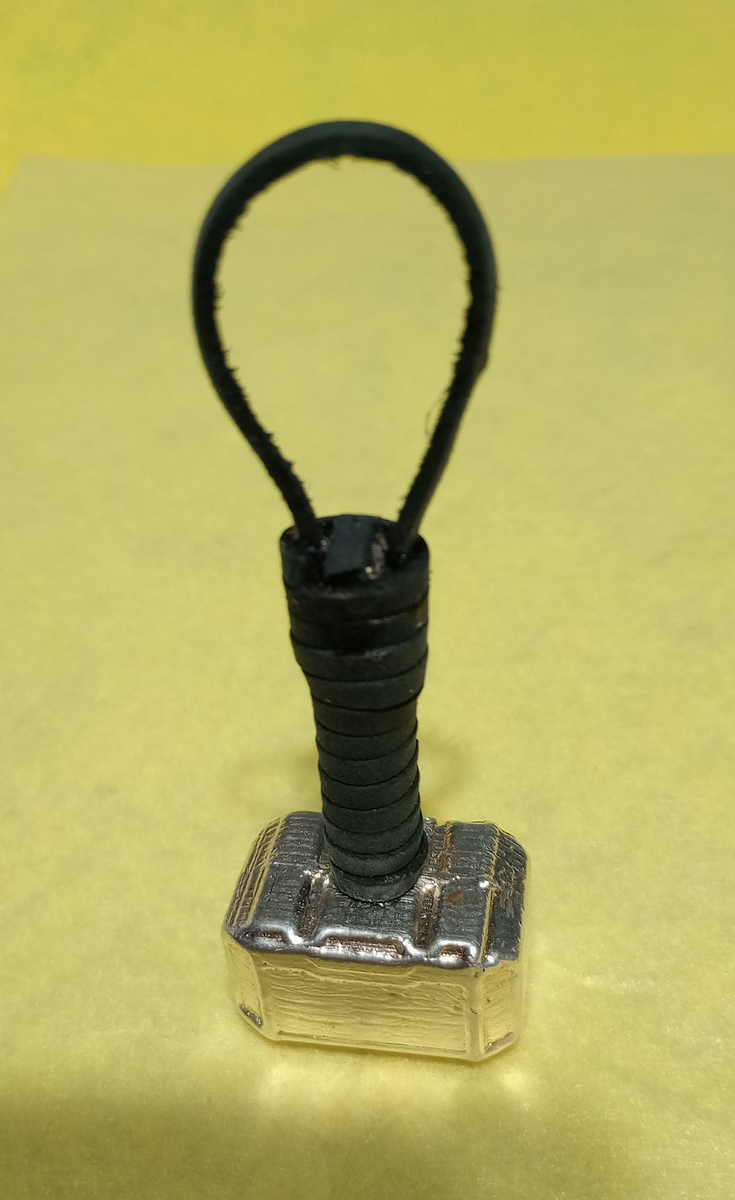 Thor Hammer Hand Poured .999 Silver approx 4 Troy oz. Genuine