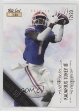 2021 Wild Card MATTE Bronze Foil 50 Stripe 12/20 Kadarius Toney Rookie RC 3a2. rookie card picture