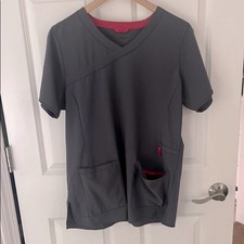 Carhartt Force Gray Scrubs Top size Large