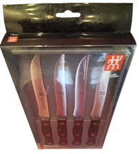 ZWILLING J.A. HENCKELS Pro Steak Knife Set, Black/Silver - 4 Piece