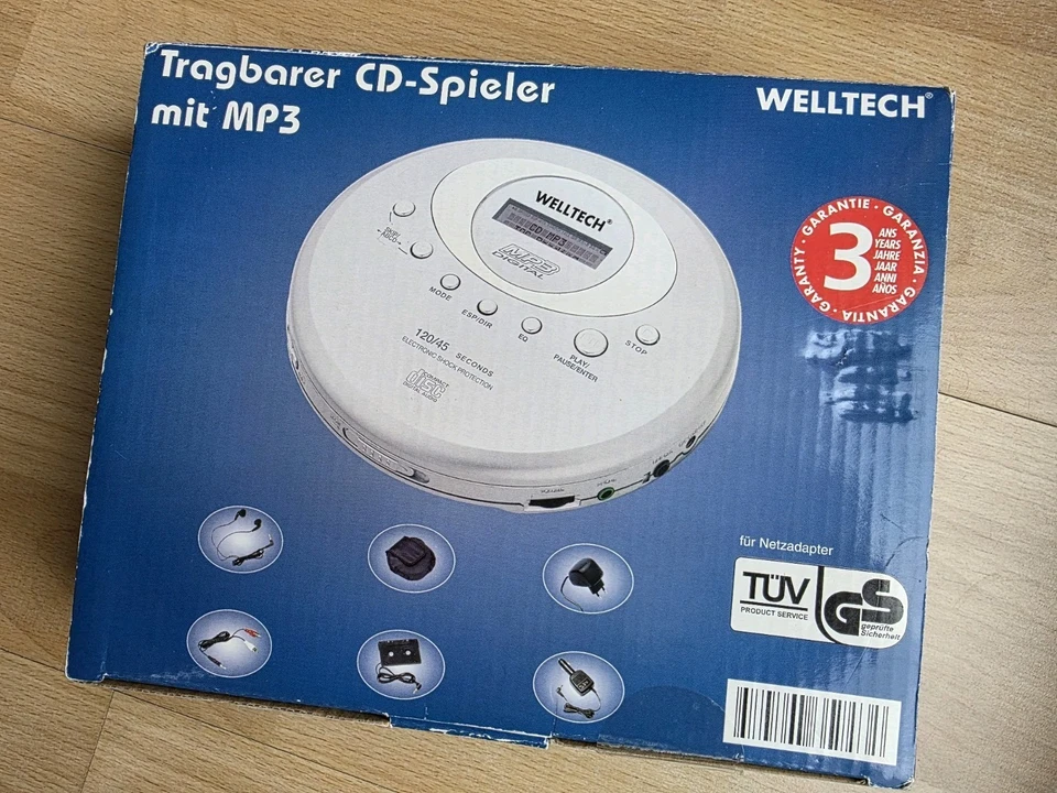 Auswahl Discman CD Player Portaler Panasonic Sony Lenco Philips Elta MP3