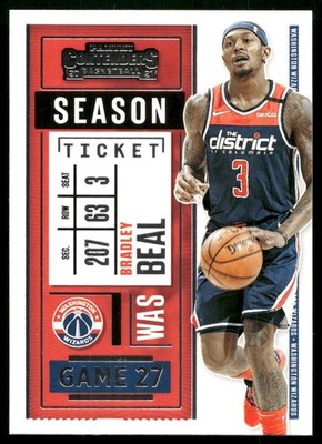 Bradley Beal - 2020-21 Panini Contenders Basketball - Season Ticket