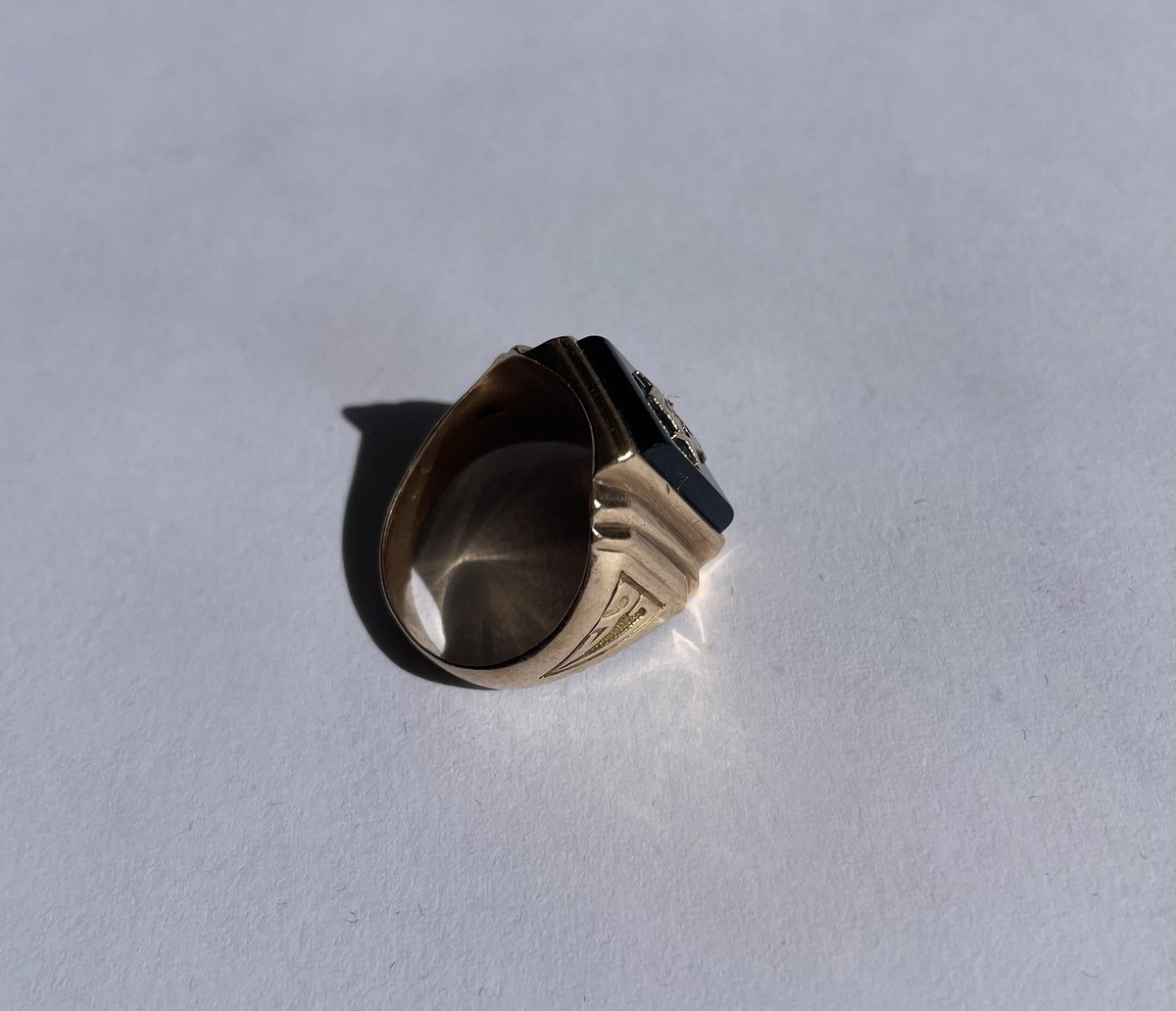 Vintage 10k Gold Masonic Ring Freemason Size 9 7.8 grams 1920/1930