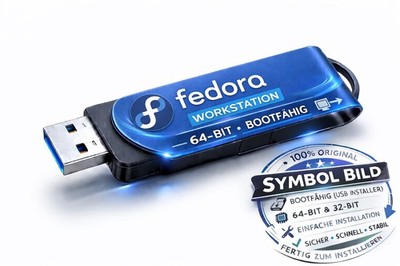 Fedora Workstation USB Stick   32 GB Marken USB Stick   Bootfähig