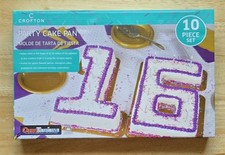 Crofton Party Cake Pan, Non-Stick, Forms All Letters And Numbers Birthday Theme