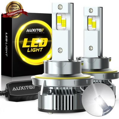 1/2SET 9008 H13 Headlight LED Bulb Kit High Low Beam 6500K White Bright Lamp