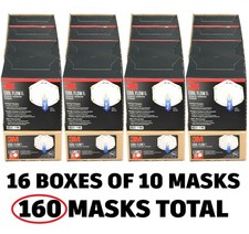 NEW! 16 BOXES 160 Masks 3M 8511 N95 Particulate Respirator Mask Exhalation Valve