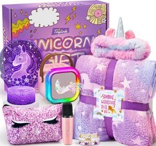 Unicorn Gifts for Girls Age 4 5 6 7 8 9 10, Kids Unicorn Toys with Mini Karao...