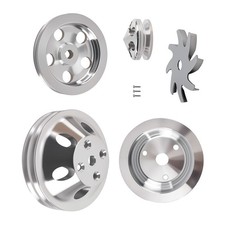 Long Water Pump Pulley Set For Small Block Chevy 283305327350400 1959-1995