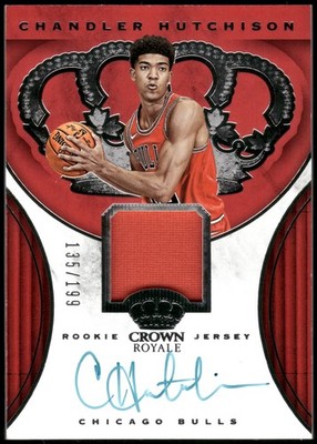 2018-19 Panini Crown Royale #RJA-CHS Chandler Hutchison Jersey Autographs #/199