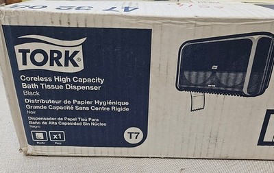 Tork Coreless High Capacity Bath Tissue Dispenser 473208 Elevation Design Black