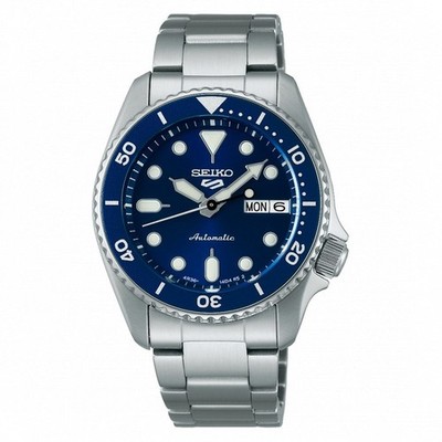 Seiko 5 Sports SKX Mid-Size SRPL77K1 Automatik Armbanduhr Blau Zifferblatt 38 mm