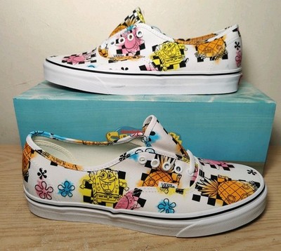 Vans X SpongeBob Schwammkopf Airbrush Nickelodeon Schnürschuhe Skateschuhe UK Größe 9