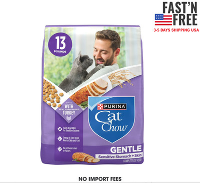 Purina Cat Chow Gentle Sensitive Stomach and Skin Dry Cat Food with Turkey
