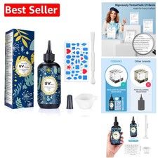 Fast Curing Crystal Clear UV Resin 200g - Ideal for All Crafts  Jewelry Making