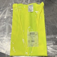 Uline S-12517G-4X Standard Safety Vest Lime 4XL/5XL ANSI/ISEA 107-2015 Class 2
