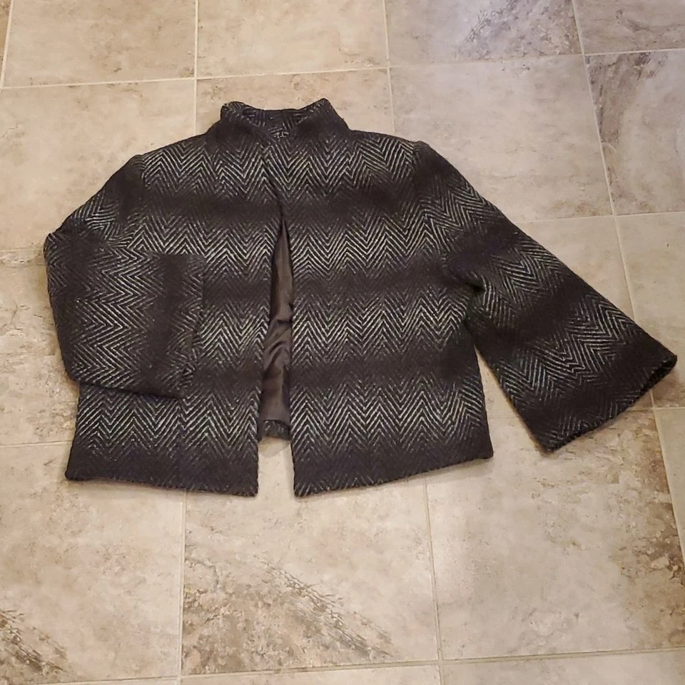 Blazer Joseph A mezcla lana frente abierto Foto 3 de 4