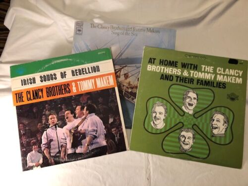 THE CLANCY BROS & Tommy Makem, 3LPs, CS 9658 Everest 2070 & 2060 Irish Patrick